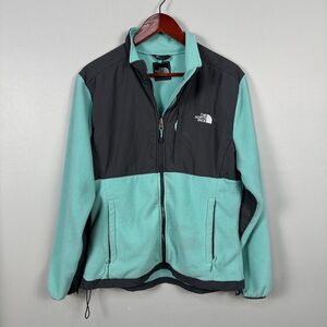 The North Face Denali Fleece Jacket Womens Large Blue Grey Mint